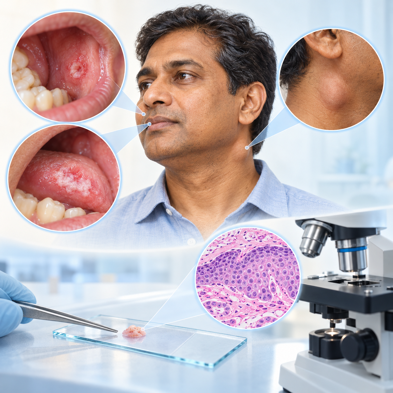 Head and neck biopsy consultation with Dr. Gaurav Dhanavat