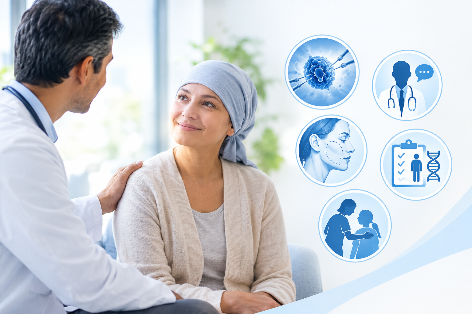 Consultation with a head and neck cancer surgeon